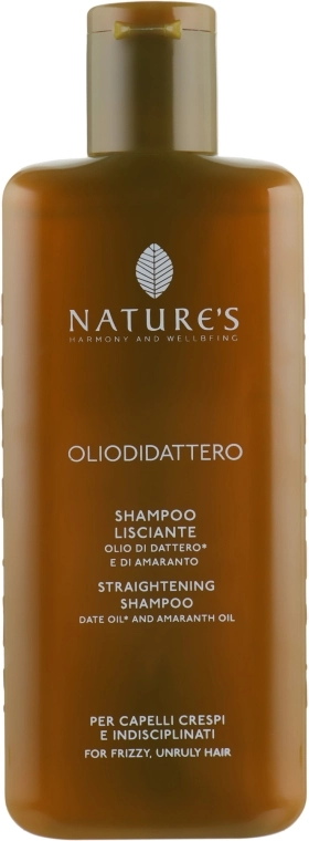 Nature's Шампунь для випрямлення волосся Oliodidattero Straightening Shampoo - фото N2