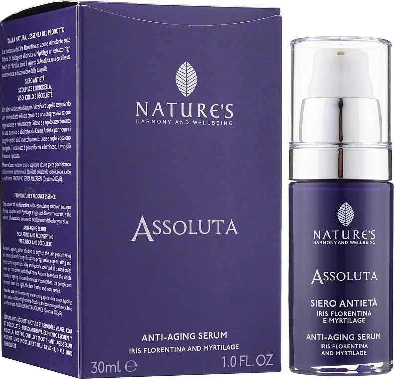 Nature's Антивозрастная сыворотка для лица Assoluta Anti-Aging Serum - фото N2