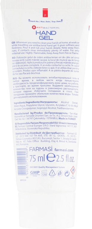 Farmasi Антибактериальный гель для рук Dr.C.Tuna Hand Gel - фото N2