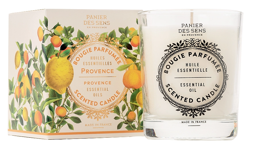 Ароматизированная свеча "Прованс" - Panier des Sens Scented Candle Essential Oils From Provence, 180g - фото N1