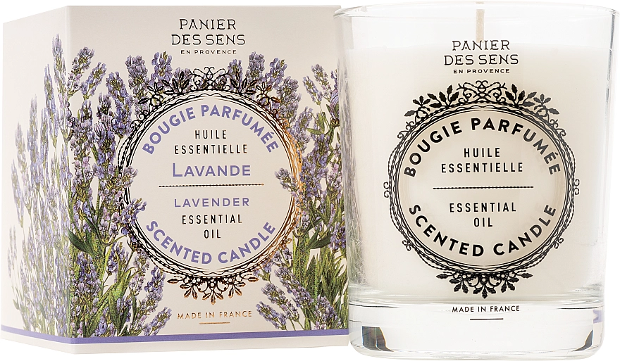 Panier des Sens Ароматизированная свеча "Лаванда" Relaxing Lavender Scented Candle - фото N1