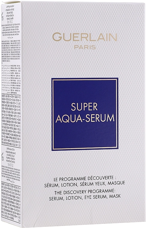 Guerlain Набор Super Aqua Serum Set (serum/50ml + eye/serum/5ml + mask/1pcs + lot/15ml) - фото N1