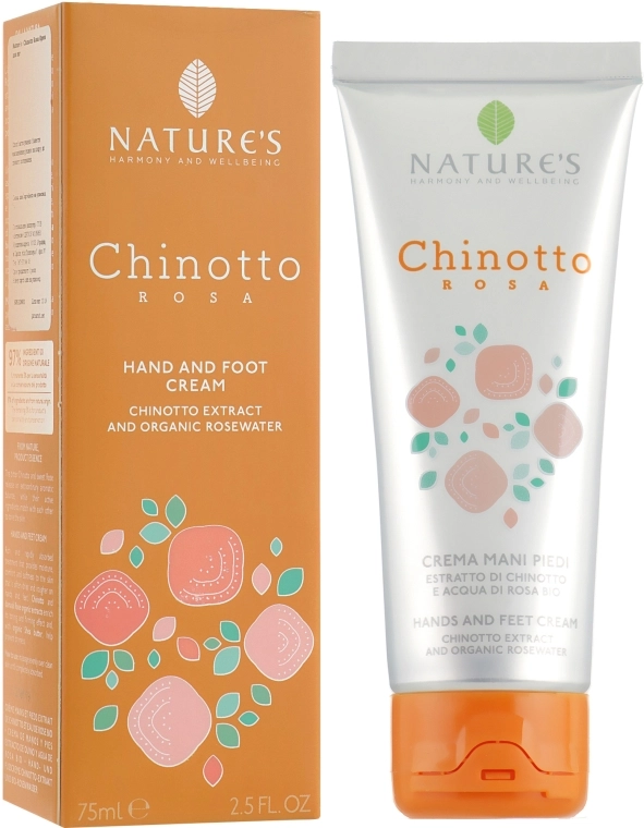 Nature's Крем для рук і ніг Chinotto Rosa Hand And Foot Cream - фото N1