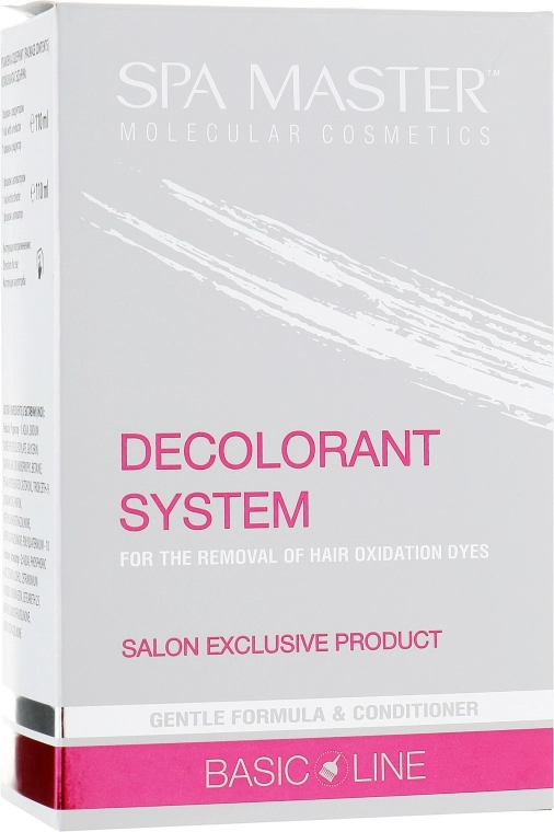 Spa Master Система для видалення стійких фарб з волосся Decolorant System Gentle Formula & Conditioner - фото N1