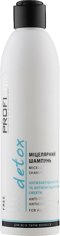 Мицеллярный шампунь - Profi Style Detox Micellar Shampoo, 250 мл - фото N1