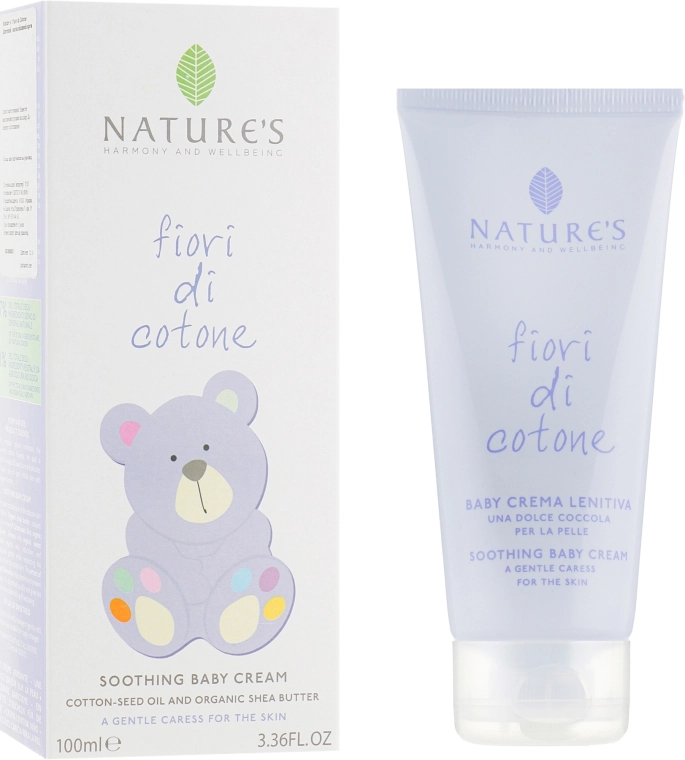 Nature's Успокаивающий детский крем Fiori di Cotone Soothing Baby Cream - фото N1