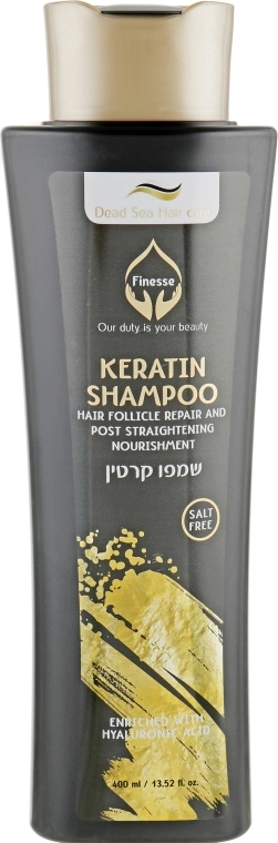 Finesse Кератиновый шампунь для восстановления структуры волос и ухода после выпрямления Keratin Shampoo - фото N1