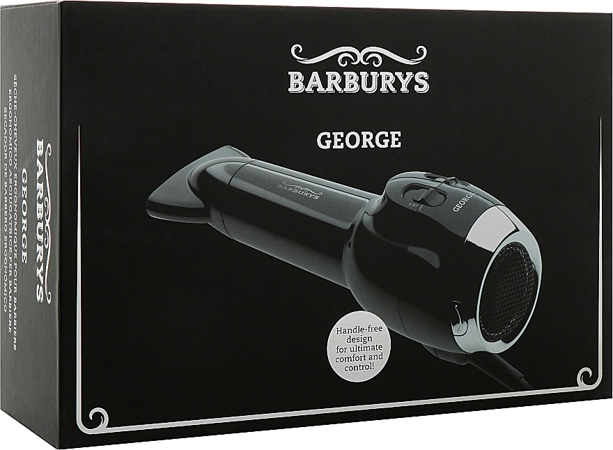 Barburys Фен для волосся George Ergonomic Dryer - фото N2