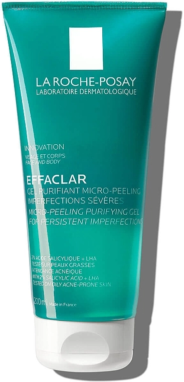 La Roche-Posay Гель-микропилинг для очищения проблемной кожи лица и тела Effaclar Micro-Peeling Purifying Gel - фото N1