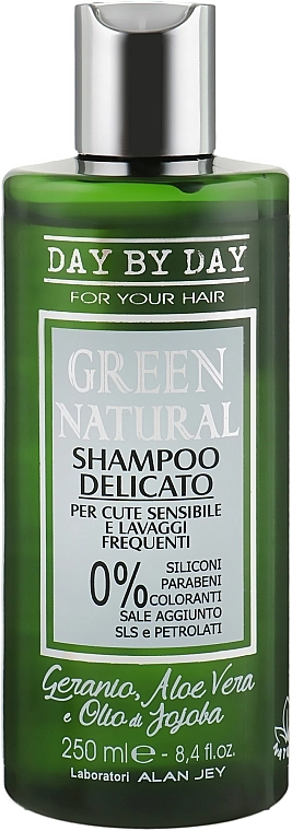 Alan Jey Шампунь делікатний для чутливої шкіри та частого використання Green Natural Delicate Shampoo - фото N1