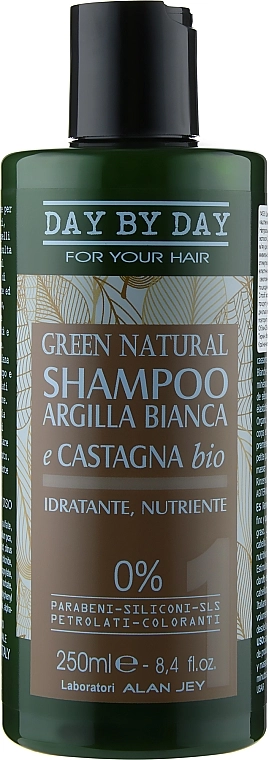 Alan Jey Шампунь с белой глиной и каштаном Green Natural Shampoo - фото N1