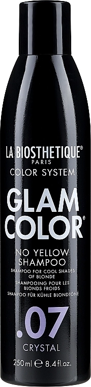 La Biosthetique Шампунь для окрашенных волос Glam Color No Yellow Shampoo .07 Crystal - фото N1