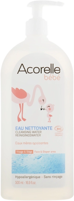 Acorelle Вода очищающая органическая гипоаллергенная, для детей Organic Hypoallergenic Cleansing Water For Children - фото N3