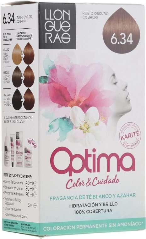 Llongueras Перманентна фарба для волосся Optima Hair Colour - фото N2