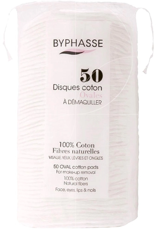 Byphasse Ватні диски для зняття макіяжу, 50 шт Cotton - фото N1