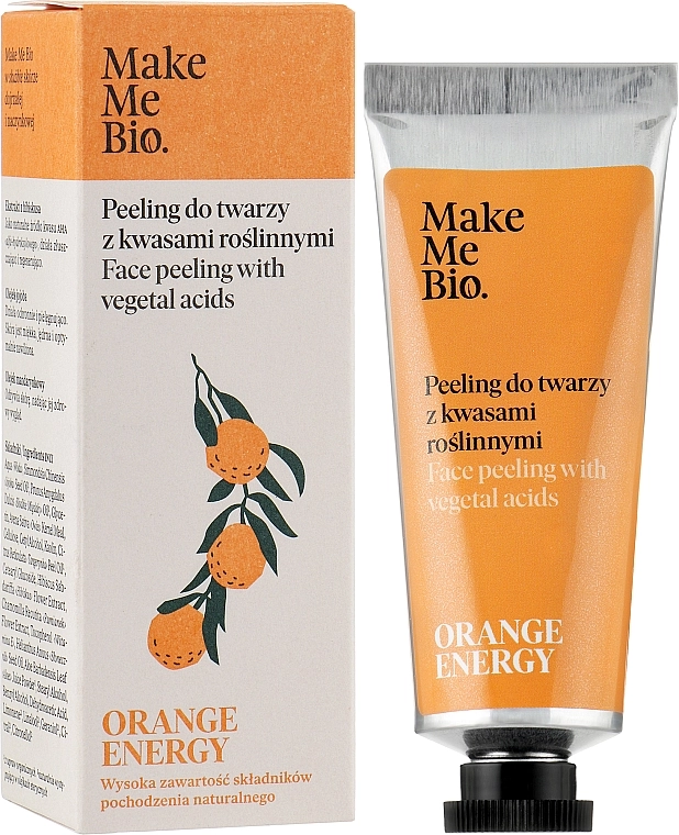 Make Me Bio Пилинг для лица с растительными кислотами Orange Energy Face Peeling With Vegetal Acids - фото N2