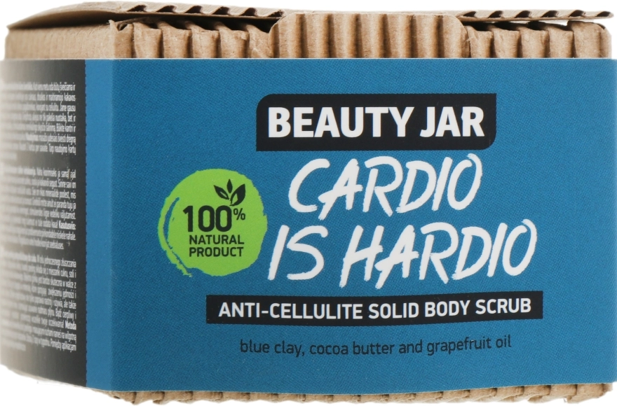 Beauty Jar Твердий антицелюлітний скраб для тіла Cardio Is Hardio Anti-Cellulite Solid Body Scrub - фото N1