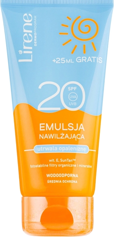 Lirene Емульсія для засмаги Sun Care Emulsion SPF20 - фото N1