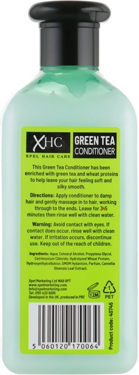 Xpel Marketing Ltd Кондиціонер для сухого й пошкодженого волосся "Зелений чай" Hair Care Green Tea Conditioner - фото N2