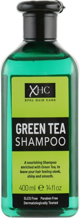 Xpel Marketing Ltd Шампунь для сухого й пошкодженого волосся "Зелений чай" Hair Care Green Tea Shampoo - фото N1
