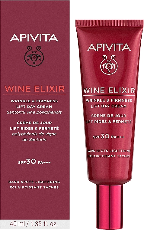 Apivita Дневной лифтинг-крем Wine Elixir Wrinkle & Firmness Lift Day Cream SPF30 - фото N2