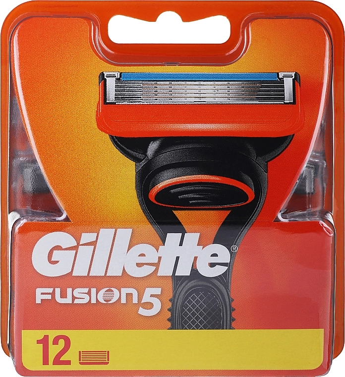 Змінні касети для гоління - Gillette Fusion, 12шт - фото N2