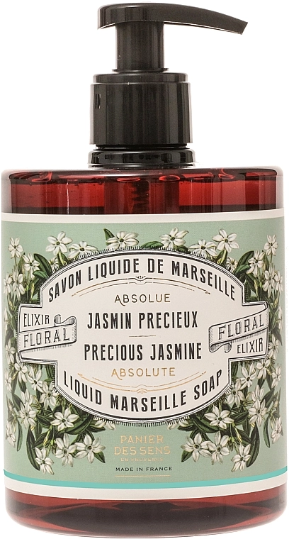 Марсельське рідке мило "Жасмин" - Panier des Sens Liquid Marseille Soap Precious Jasmine, 500ml - фото N1