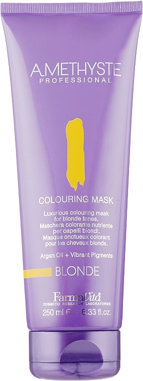 Farmavita Маска для волосся, яка фарбує, для відтінків блонду Amethyste Colouring Mask Blonde - фото N1