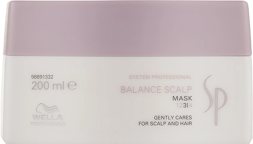 Маска для чувствительной кожи головы - WELLA Balance Scalp Mask Gently Cares, 200 мл - фото N1
