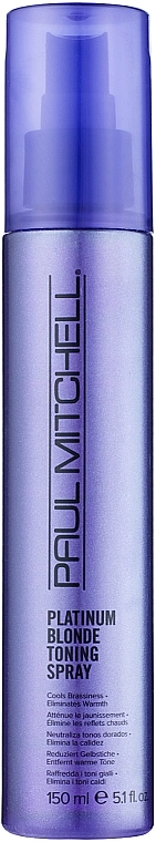 Paul Mitchell Кондиціонер-спрей для світлого, сивого і освітленого волосся Platinum Blonde Toning Spray - фото N1