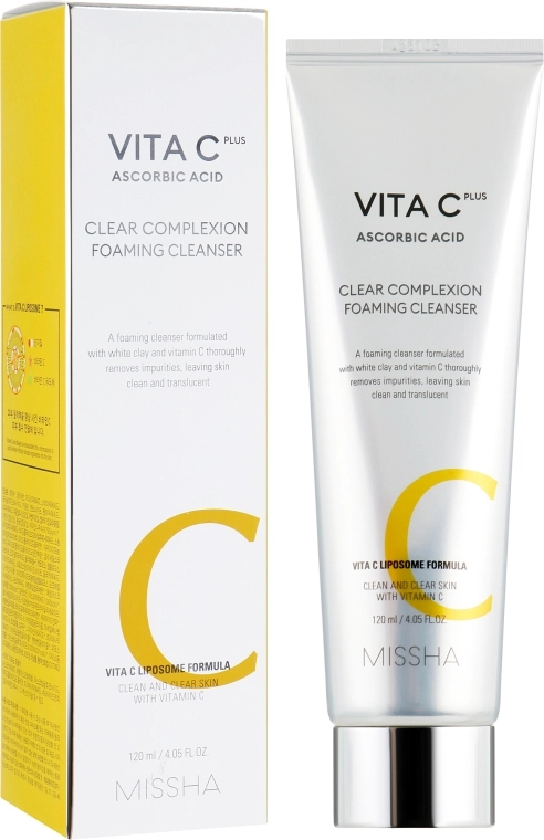 Missha Очищувальна піна для вмивання Vita C Plus Clear Complexion Foaming Cleanser - фото N1