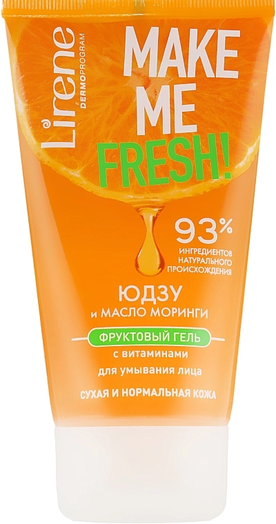 Lirene Гель для умывания с экстрактом юзу и маслом моринги Make Me Clean! Fresh Vegetable Gel - фото N1