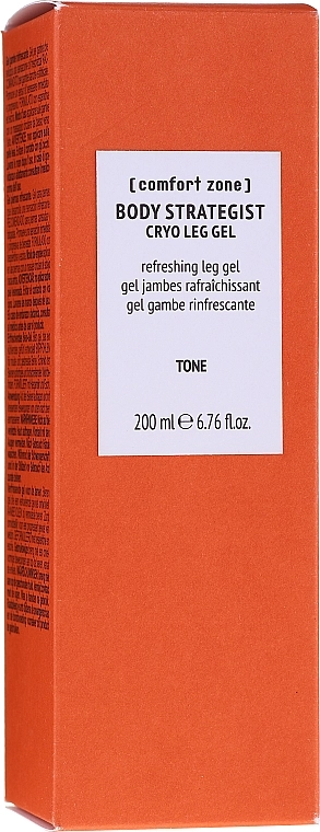 Comfort Zone Криогель для уменьшения отечности ног Body Strategist Refreshing Cryo Leg Gel Tone - фото N2