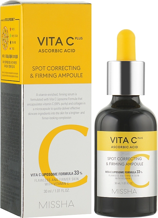 Missha Сироватка з вітаміном С Vita C Plus Spot Correcting & Firming Ampoule - фото N2