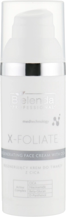 Bielenda Professional Відновлювальний крем для обличчя з CICA X-Foliate Face Cream - фото N1