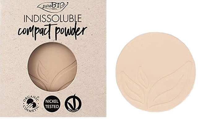 PuroBio Cosmetics Compact Powder (змінний блок) Компактна пудра для обличчя - фото N1