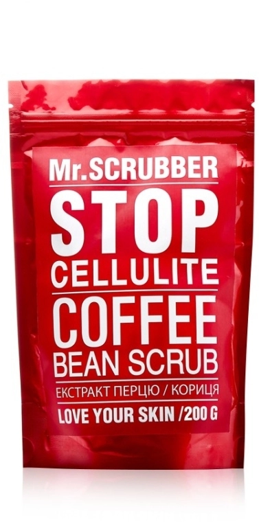 Mr.Scrubber Антицеллюлитный скраб для тела Stop Cellulite Coffee Bean Scrub - фото N1