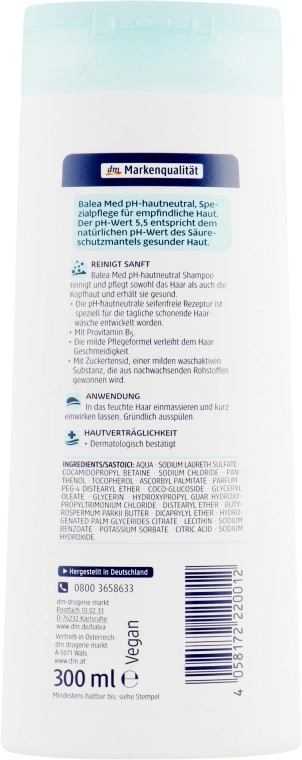 Balea Шампунь с нейтральным рН 5,5 Med Shampoo - фото N2