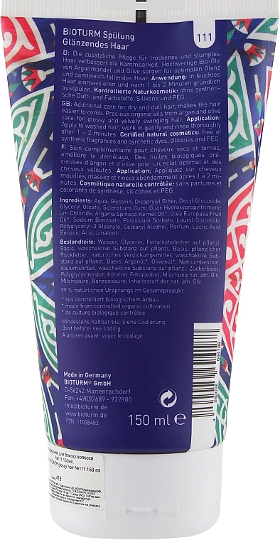 Bioturm Кондиционер для блеска волос Conditioner Glossy Hair No.111 - фото N2