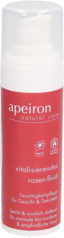 Apeiron Омолоджувальний флюїд для обличчя Vitalising Rose Fluid - фото N1