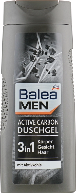 Balea Гель для душу з активованим вугіллям Men Active Carbon Duschgel - фото N1