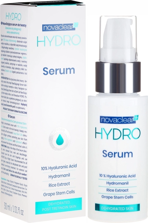 Novaclear Интенсивно увлажняющая сыворотка для лица Hydro Serum - фото N1