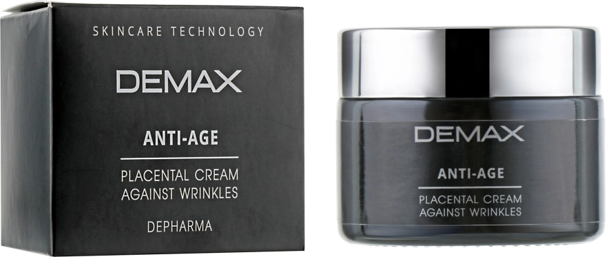 Demax Плацентарный крем от морщин для лица Placental Cream Against Wrinkles - фото N2