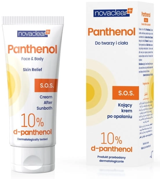 Novaclear Крем после загара для лица и тела Panthenol S.O.S Face Body Cream After Sunbath - фото N1