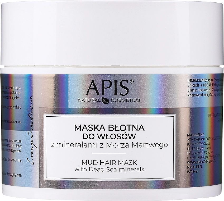 APIS Professional Маска для волосся з мінералами з Мертвого моря Inspiration Hair Mask - фото N1