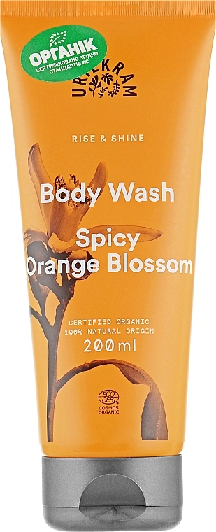 Urtekram Органический гель для душа "Пряный цвет апельсина" Spicy Orange Blossom Body Wash - фото N1