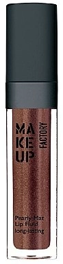 Make up Factory Pearly Mat Lip Fluid Longlasting Перламутровий блиск-флюїд для губ - фото N1