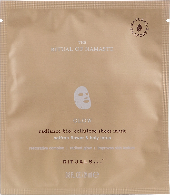 Rituals Антивозрастная тканевая маска The Ritual of Namaste Glow Radiance Sheet Mask - фото N1