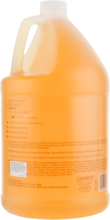 Giovanni Шампунь для глибокого очищення Eco Chic Hair Care Golden Wheat Deep Cleanse Shampoo - фото N4