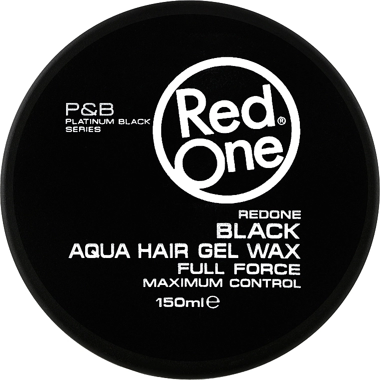 RedOne ВІск для волосся на водній основі Red One Aqua Hair Gel Wax Full Force Black - фото N1